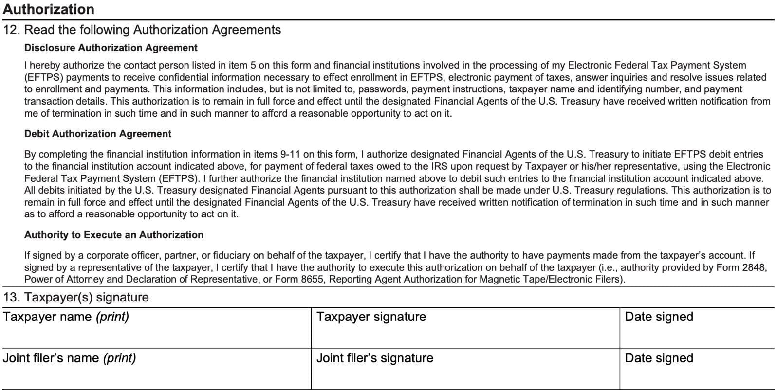 irs form 9783 authorization and signature