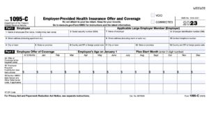 irs form 1095-c, employer-provided health insurance offer and coverage