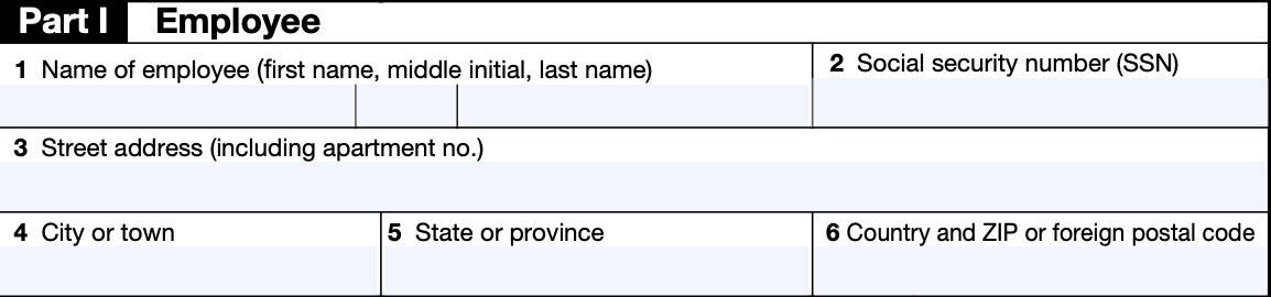 irs form 1095-c, part i: employee