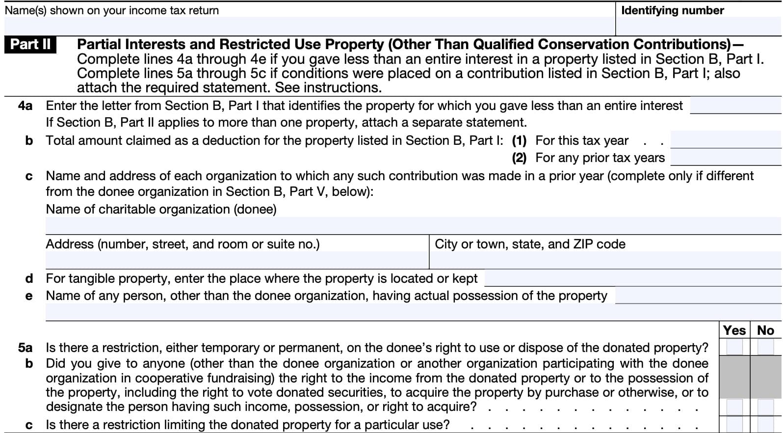 IRS Form 8283 Instructions Noncash Charitable Contributions