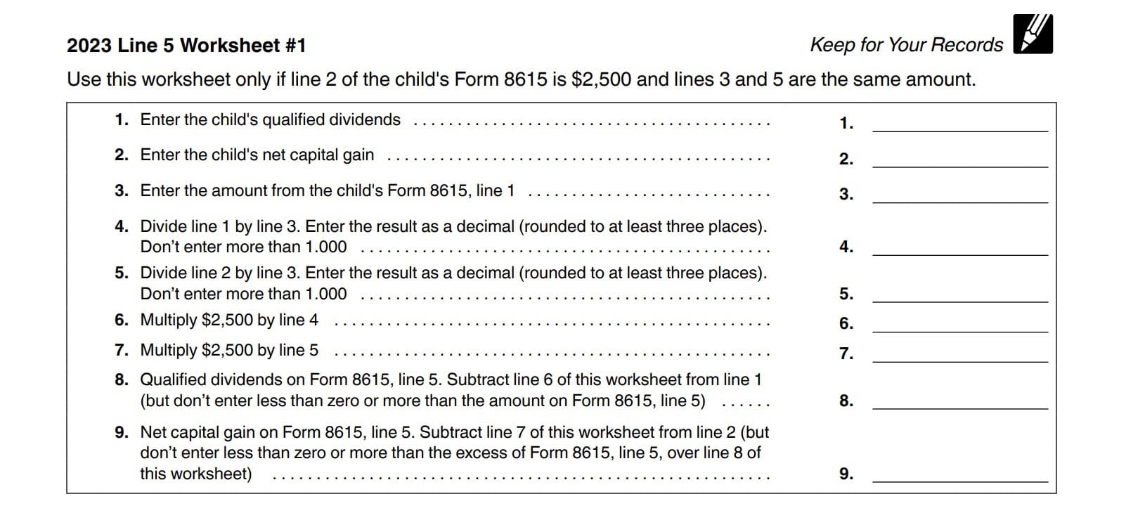 line 5 worksheet #1