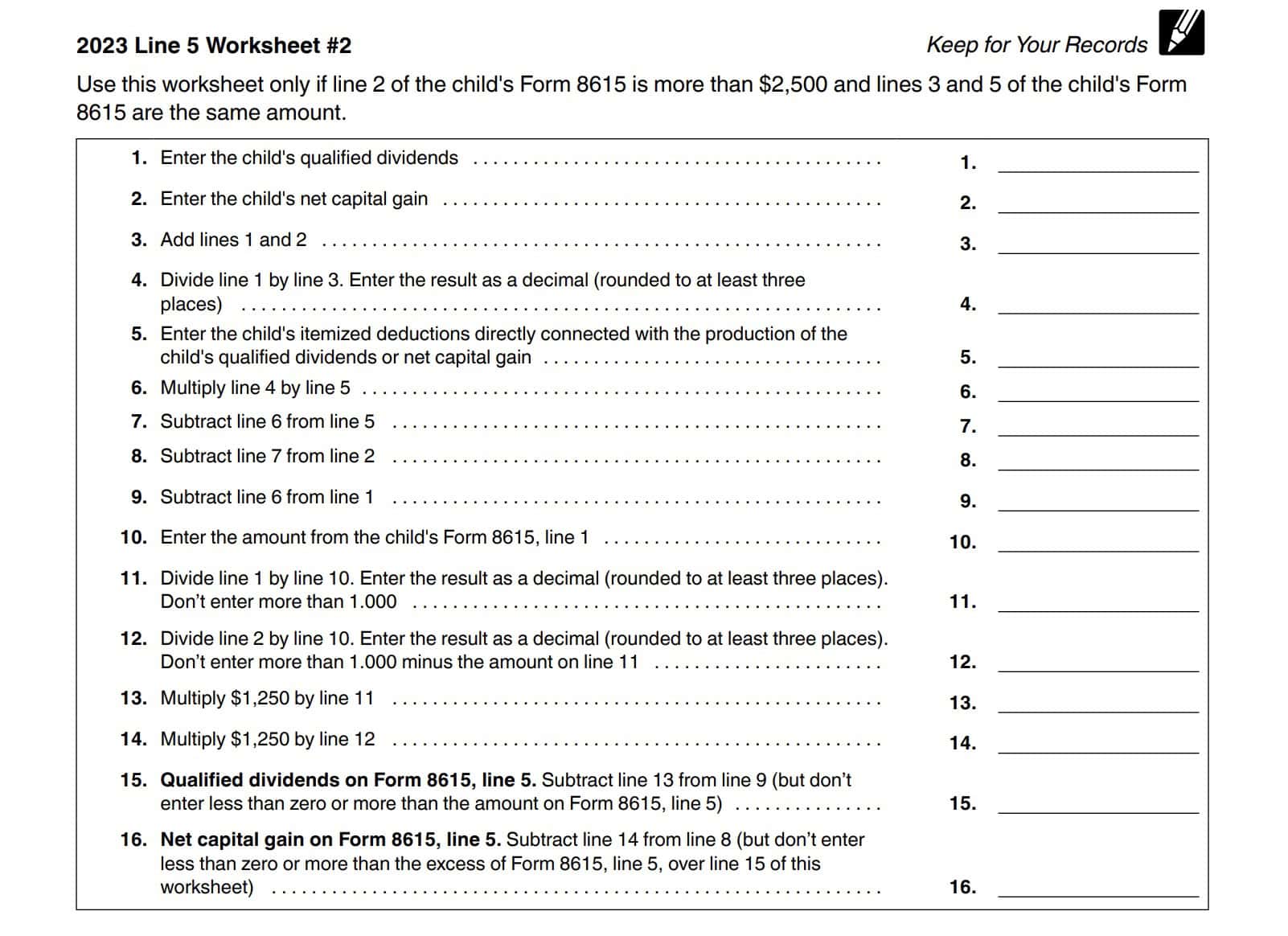 line 5 worksheet #2