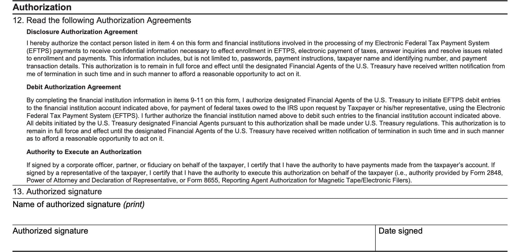 irs form 9779 authorization fields