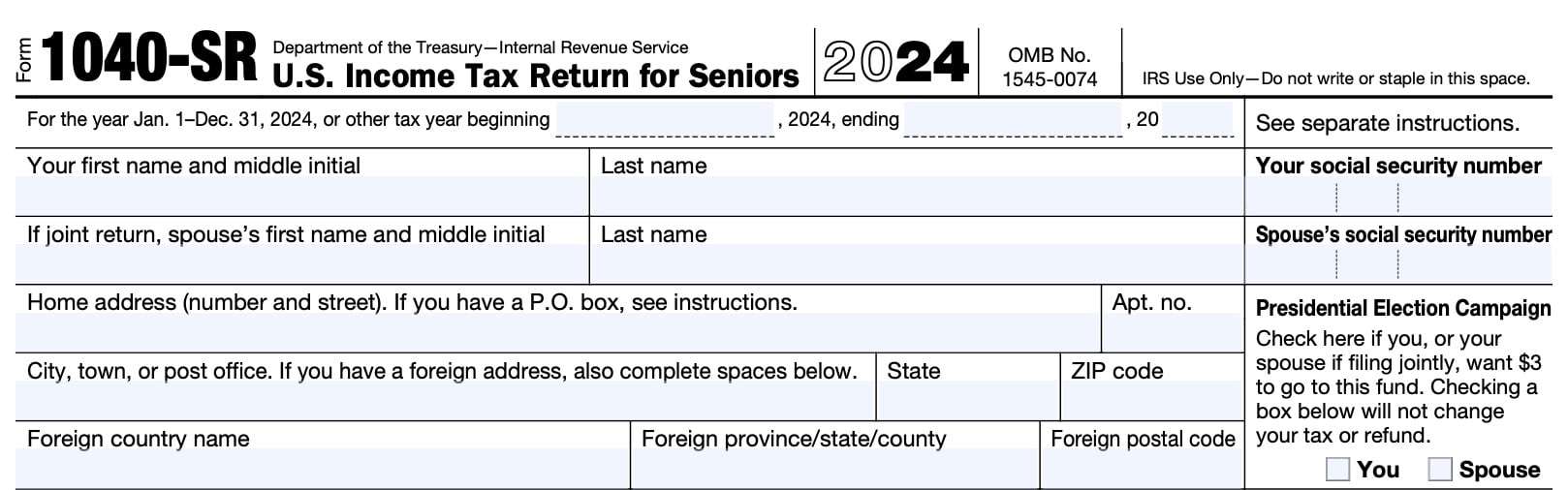 irs form 1040-sr taxpayer information