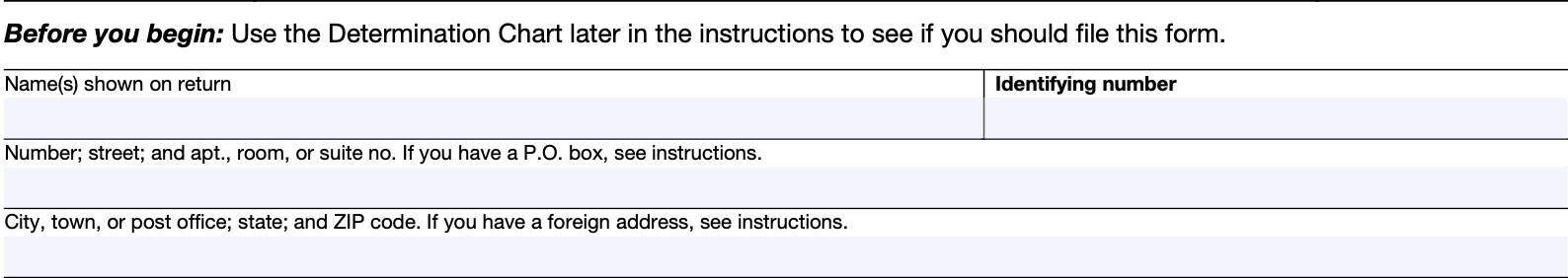 irs form 1127, taxpayer information