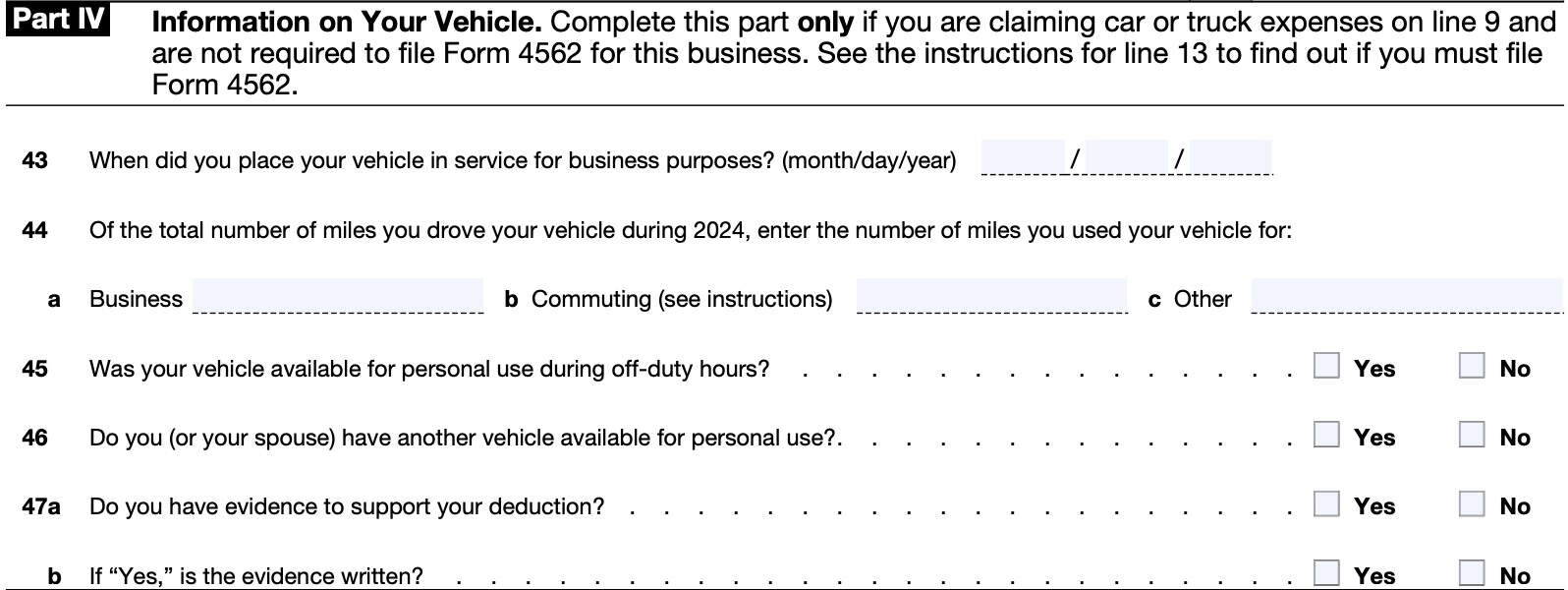 Part IV: Information on your Vehicle